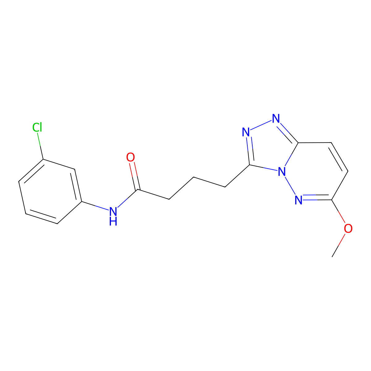 N-(3-chlorophenyl)-4-(6-methoxy[1,2,4]triazolo[4,3-b]pyridazin-3-yl)butanamide molecular structure, CAS 1324061-01-9
