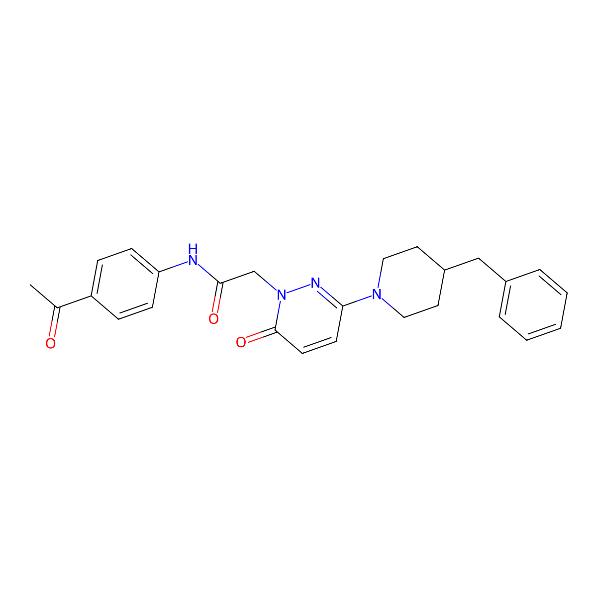 N-(4-acetylphenyl)-2-(3-(4-benzylpiperidin-1-yl)-6-oxopyridazin-1(6H)-yl)acetamide molecular structure, CAS 1324062-44-3