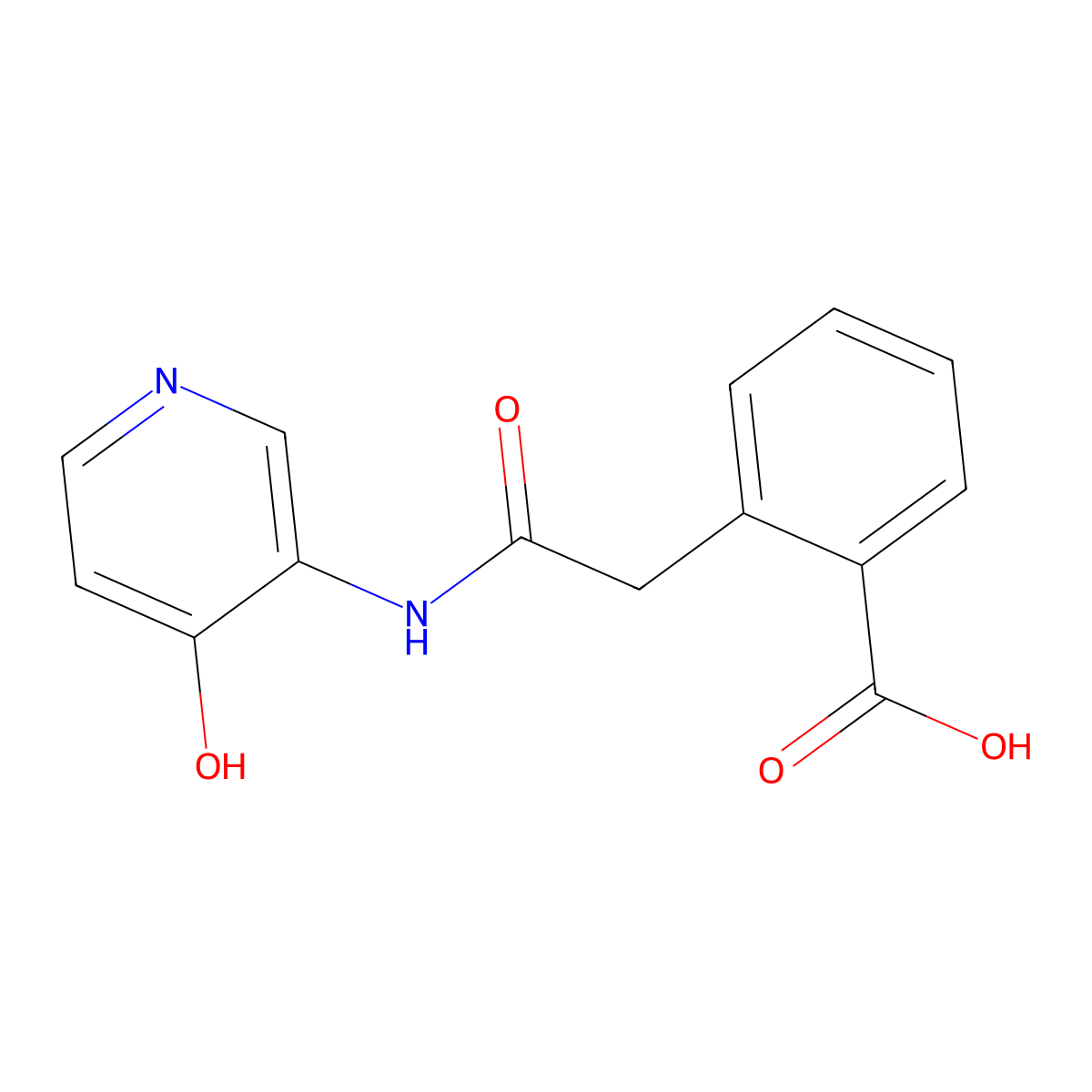 2-(2-((4-Hydroxypyridin-3-yl)amino)-2-oxoethyl)benzoic acid molecular structure, CAS 1324062-61-4