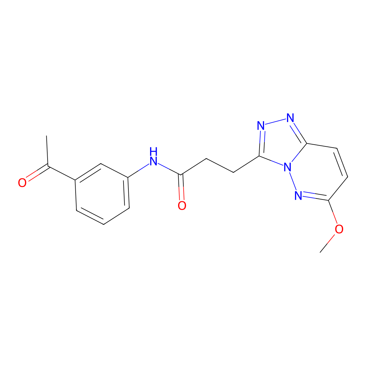 N-(3-acetylphenyl)-3-(6-methoxy-[1,2,4]triazolo[4,3-b]pyridazin-3-yl)propanamide molecular structure, CAS 1324062-83-0