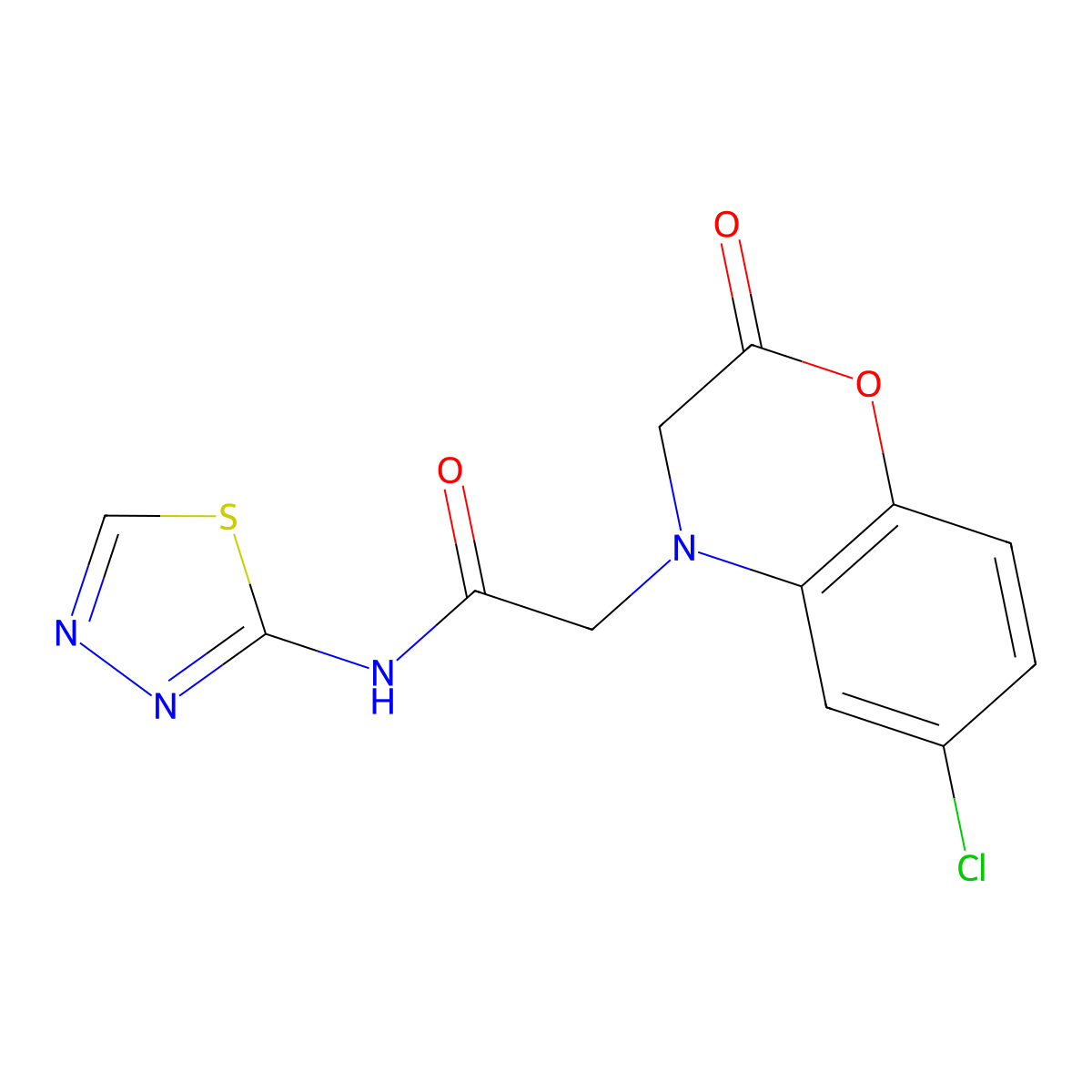 C12H9ClN4O3S molecular structure, CAS 1324064-97-2