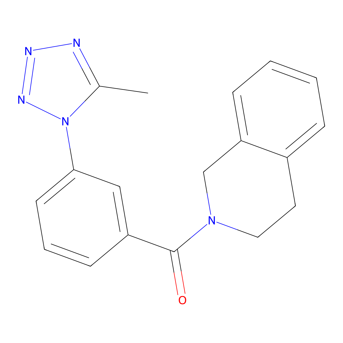 3,4-dihydroisoquinolin-2(1H)-yl[3-(5-methyl-1H-tetrazol-1-yl)phenyl]methanone molecular structure, CAS 1324065-32-8