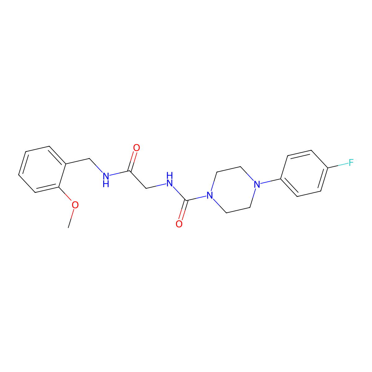 4-(4-fluorophenyl)-N-{2-[(2-methoxybenzyl)amino]-2-oxoethyl}piperazine-1-carboxamide molecular structure, CAS 1324069-56-8