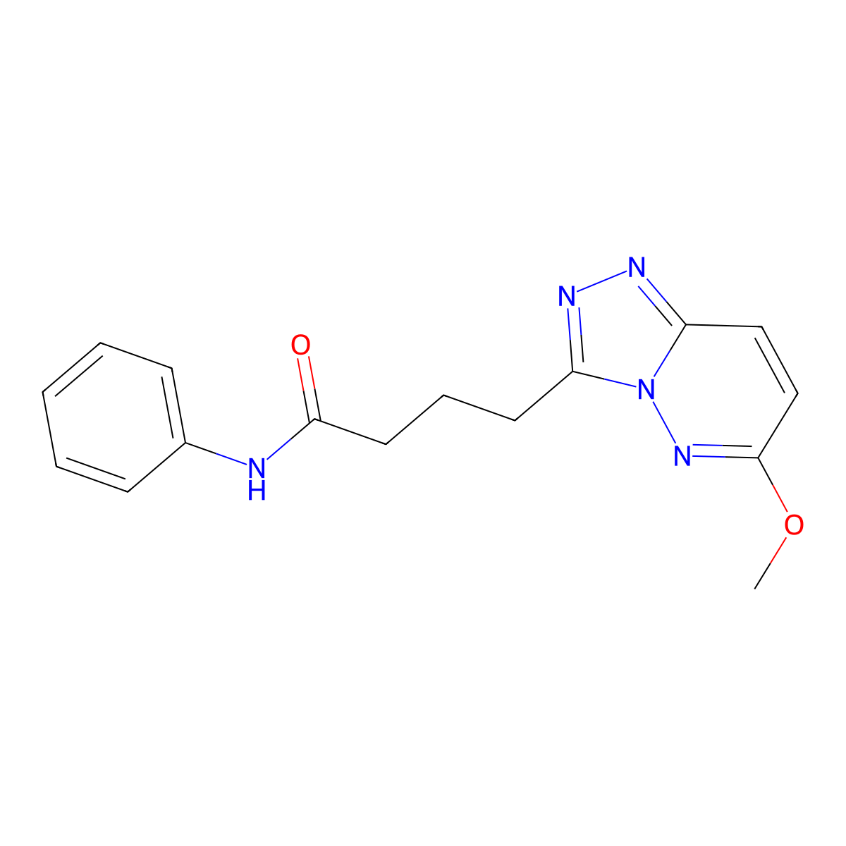 4-(6-methoxy[1,2,4]triazolo[4,3-b]pyridazin-3-yl)-N-phenylbutanamide molecular structure, CAS 1324075-65-1