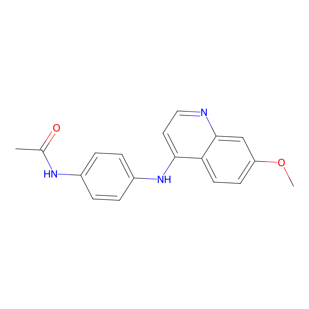 N-{4-[(7-methoxyquinolin-4-yl)amino]phenyl}acetamide molecular structure, CAS 1324076-60-9