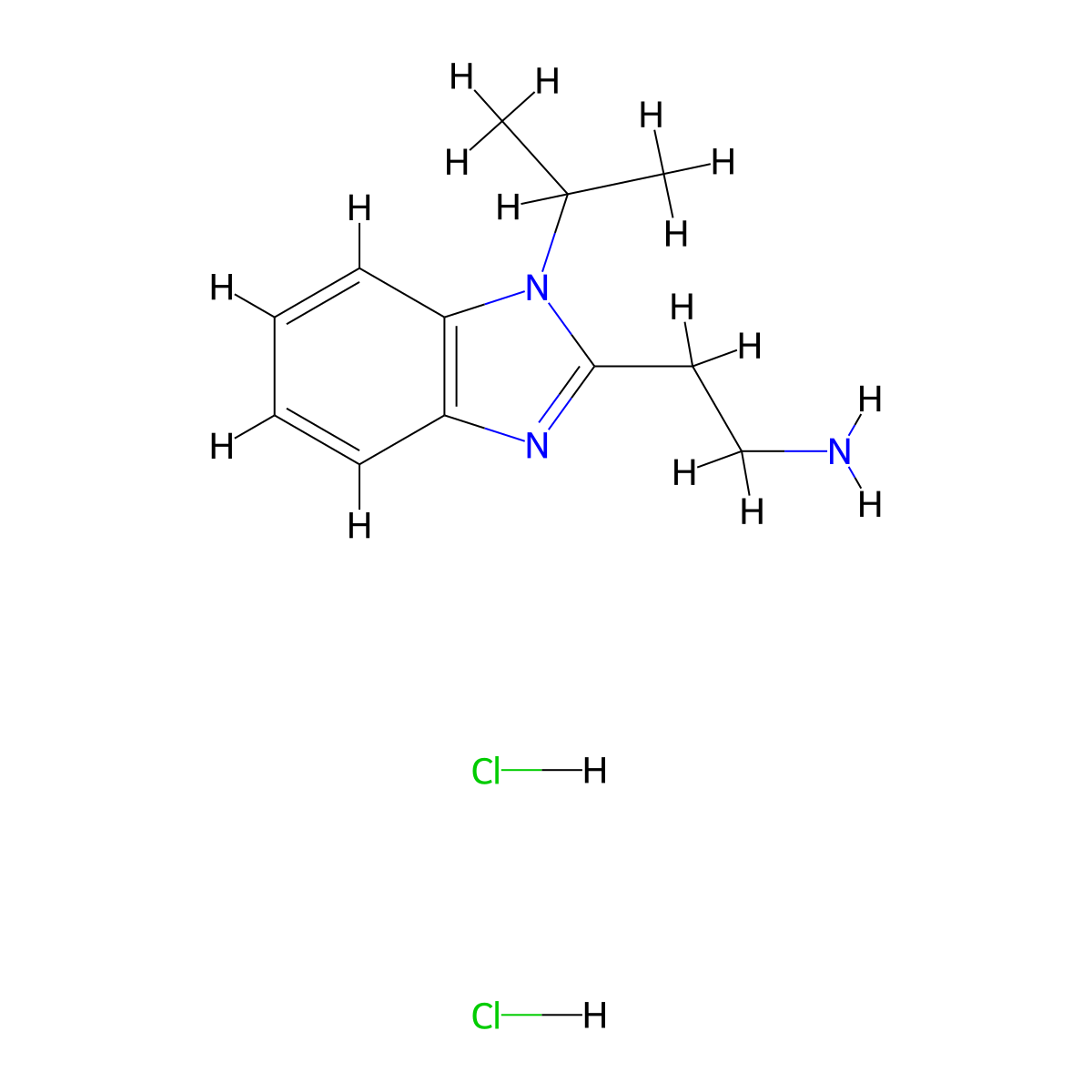 2-(1-Isopropyl-1H-benzo[d]imidazol-2-yl)ethanamine dihydrochloride molecular structure, CAS 1324077-08-8