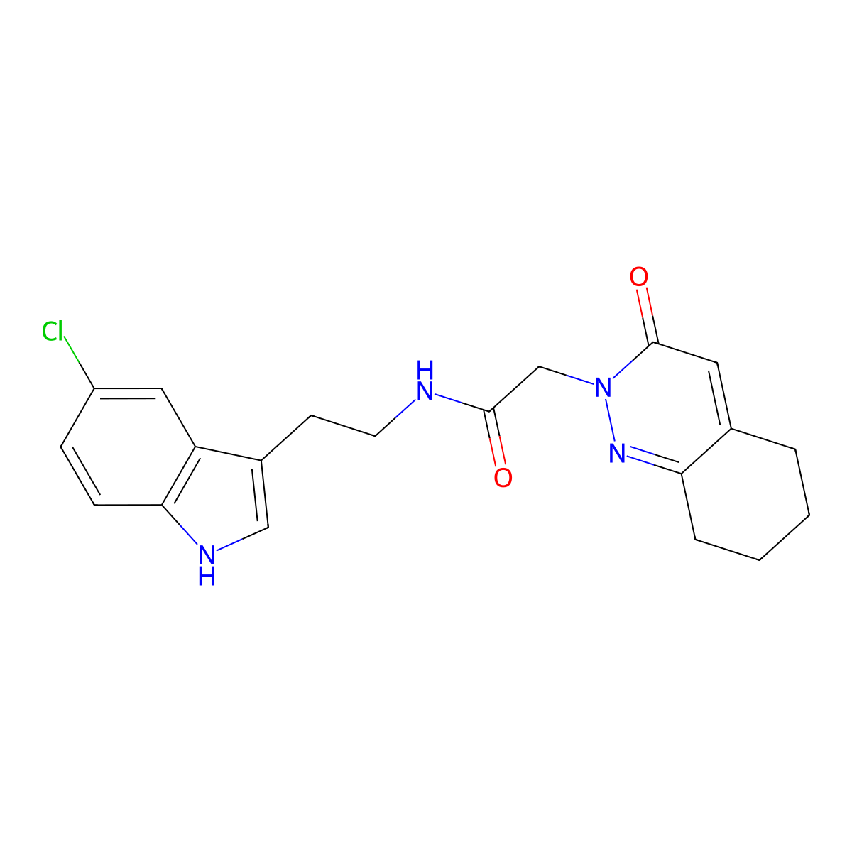 N-[2-(5-chloro-1H-indol-3-yl)ethyl]-2-(3-oxo-5,6,7,8-tetrahydrocinnolin-2(3H)-yl)acetamide molecular structure, CAS 1324078-19-4