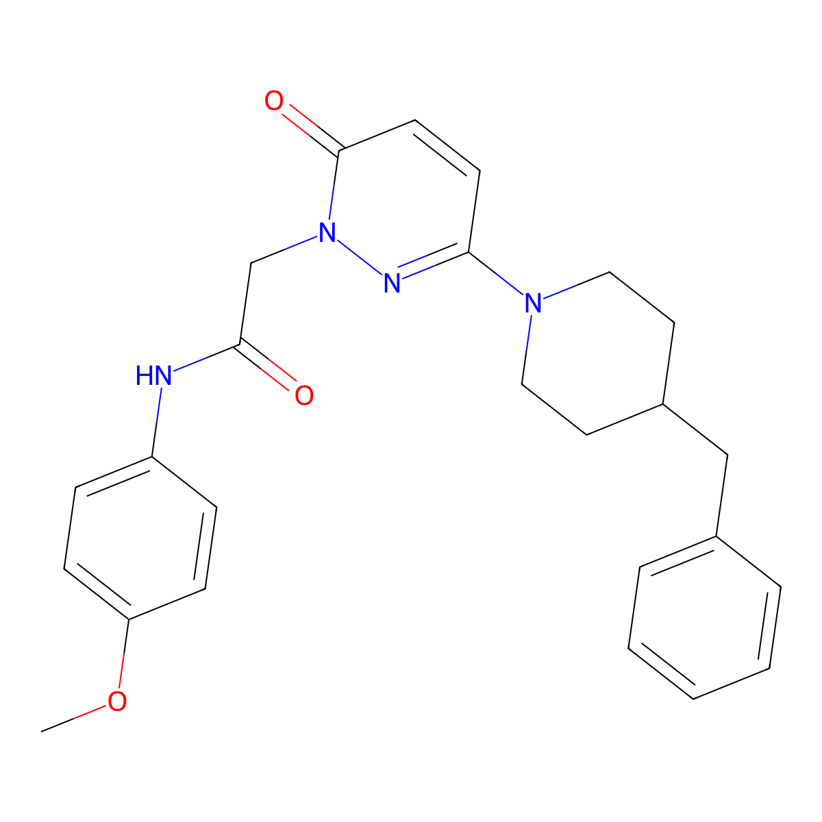 2-(3-(4-benzylpiperidin-1-yl)-6-oxopyridazin-1(6H)-yl)-N-(4-methoxyphenyl)acetamide molecular structure, CAS 1324078-46-7