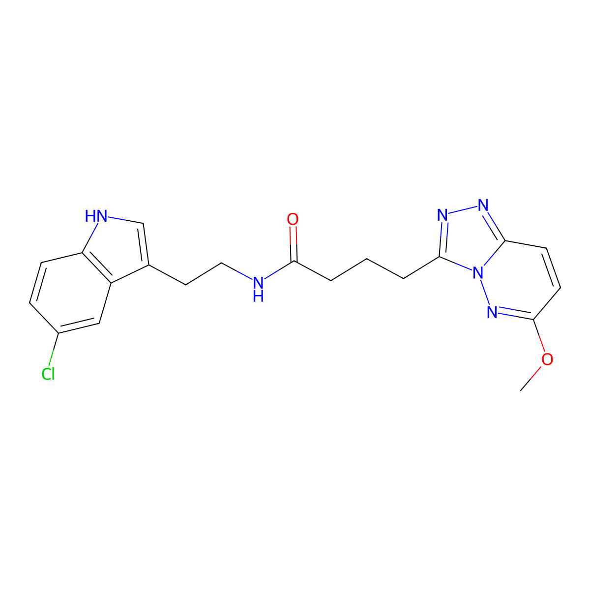 N-[2-(5-chloro-1H-indol-3-yl)ethyl]-4-(6-methoxy[1,2,4]triazolo[4,3-b]pyridazin-3-yl)butanamide molecular structure, CAS 1324080-25-2