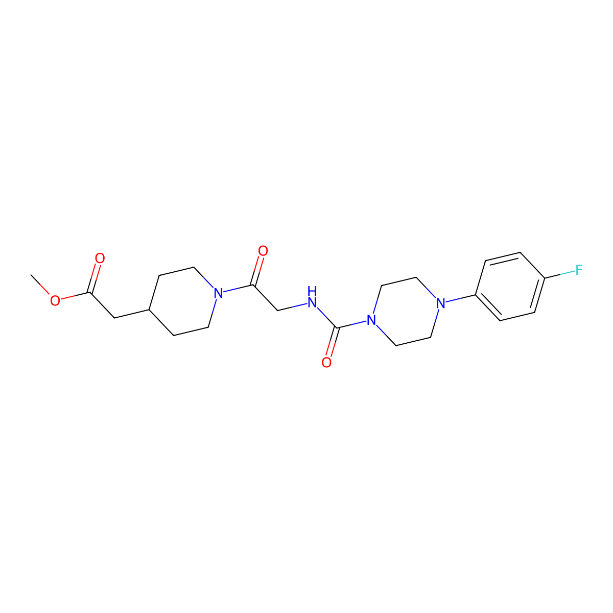 C21H29FN4O4 molecular structure, CAS 1324080-60-5