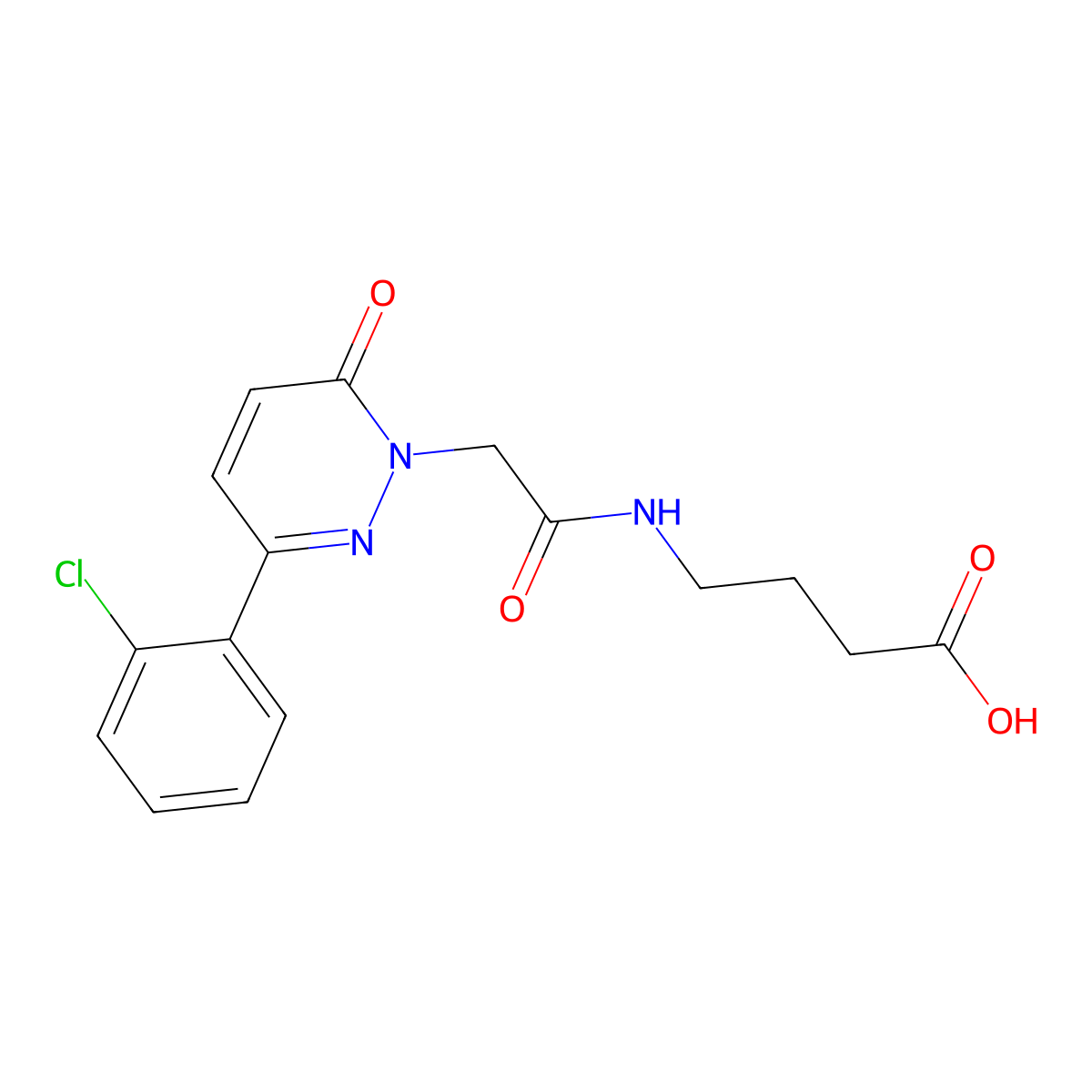 4-({[3-(2-chlorophenyl)-6-oxopyridazin-1(6H)-yl]acetyl}amino)butanoic acid molecular structure, CAS 1324081-64-2