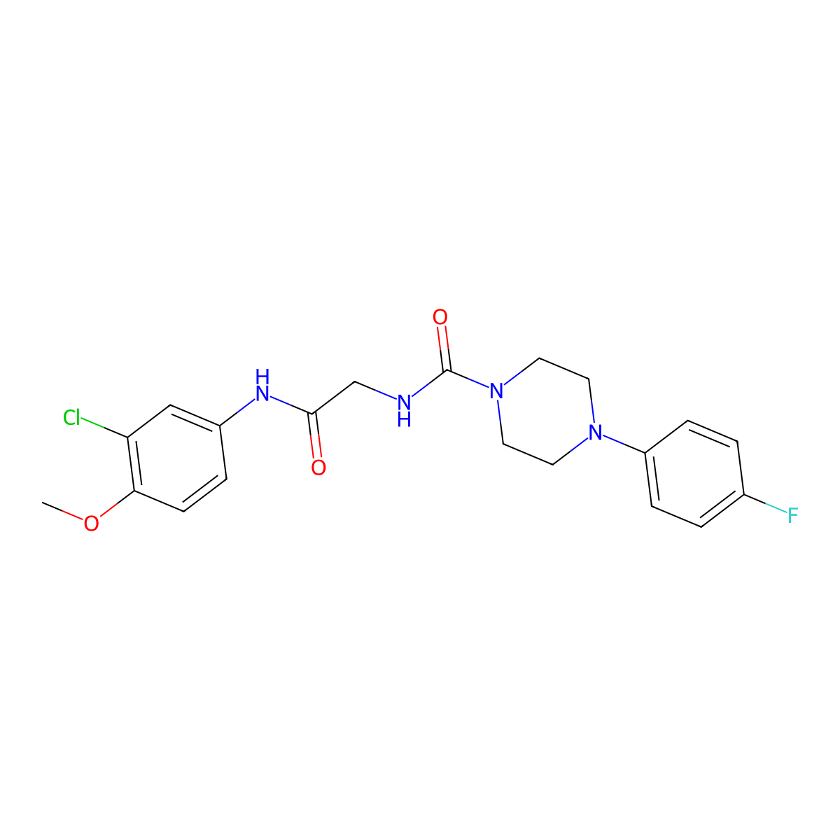 C20H22ClFN4O3 molecular structure, CAS 1324088-24-5