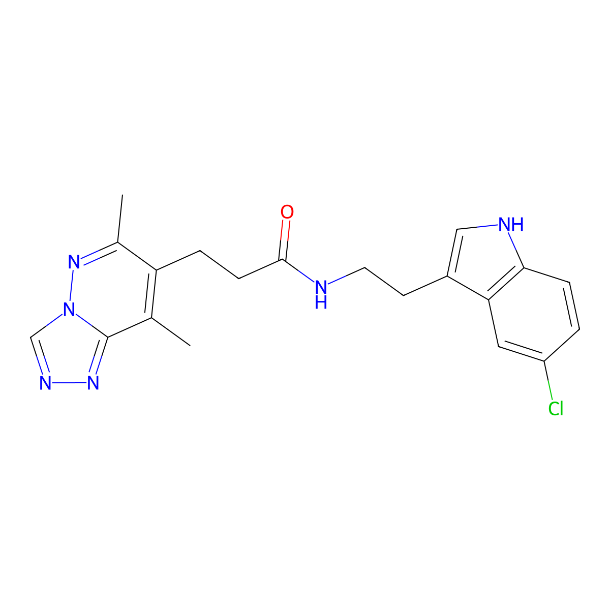 N-[2-(5-chloro-1H-indol-3-yl)ethyl]-3-(6,8-dimethyl[1,2,4]triazolo[4,3-b]pyridazin-7-yl)propanamide molecular structure, CAS 1324093-38-0