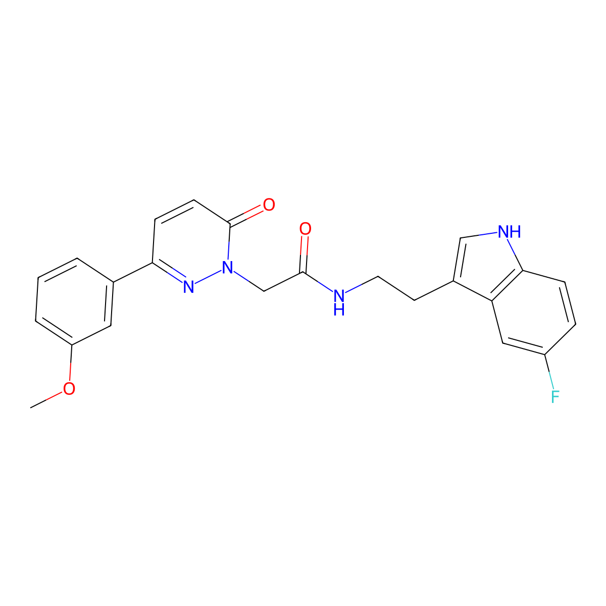 N-[2-(5-fluoro-1H-indol-3-yl)ethyl]-2-[3-(3-methoxyphenyl)-6-oxopyridazin-1(6H)-yl]acetamide molecular structure, CAS 1324095-81-9