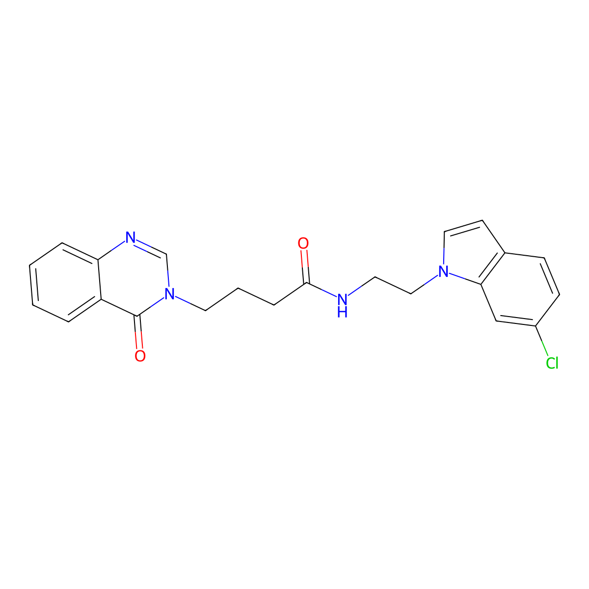 N-[2-(6-chloro-1H-indol-1-yl)ethyl]-4-[4-oxo-3(4H)-quinazolinyl]butanamide molecular structure, CAS 1324097-56-4