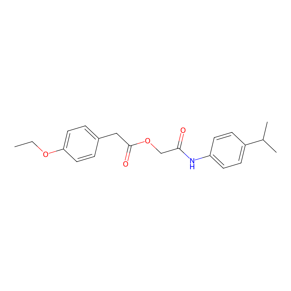 {[4-(Propan-2-yl)phenyl]carbamoyl}methyl 2-(4-ethoxyphenyl)acetate molecular structure, CAS 1324123-36-5