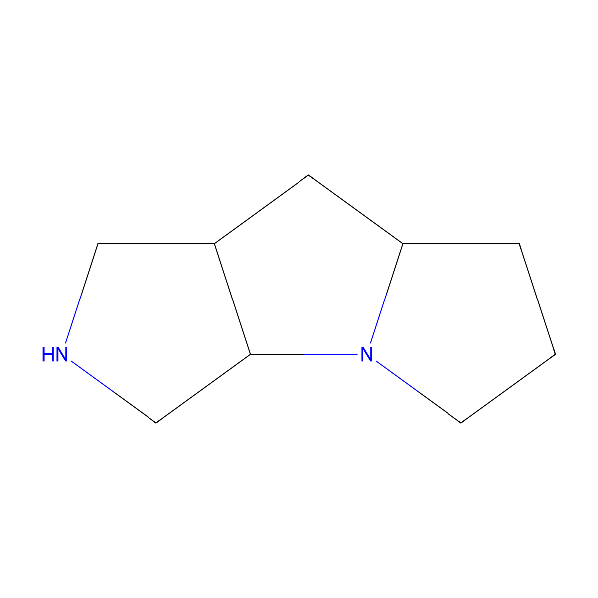 Decahydropyrrolo[3,4-b]pyrrolizine molecular structure, CAS 132414-55-2