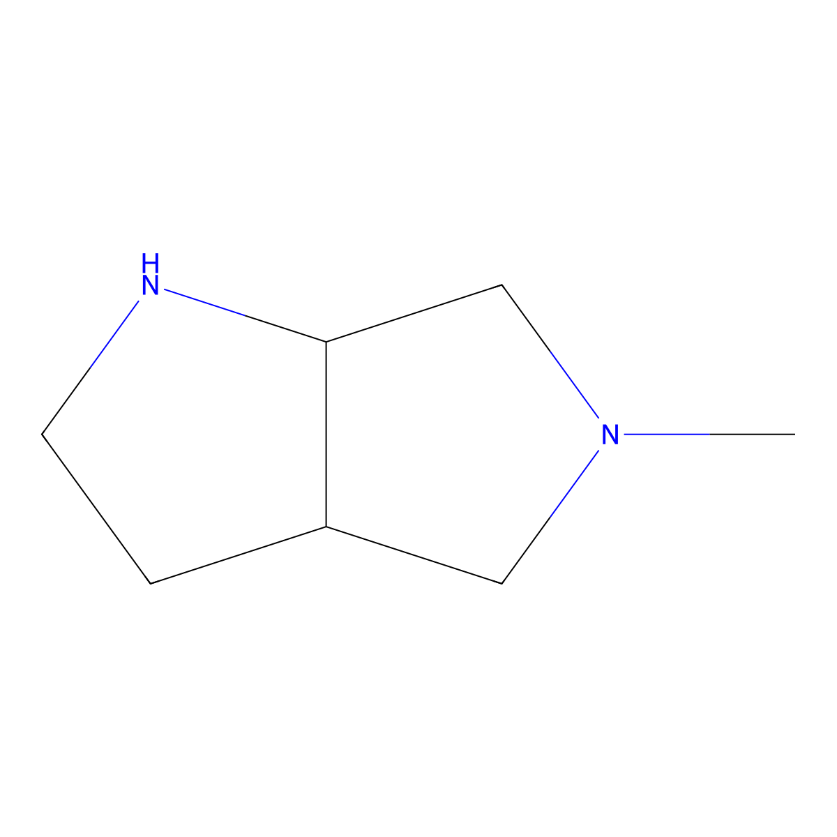5-Methyl-octahydropyrrolo(3,4-b)pyrrole molecular structure, CAS 132414-59-6