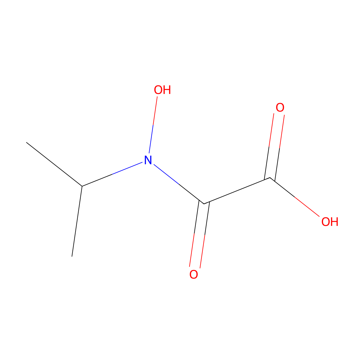 (Hydroxy(propan-2-yl)carbamoyl)formic acid molecular structure, CAS 132418-03-2
