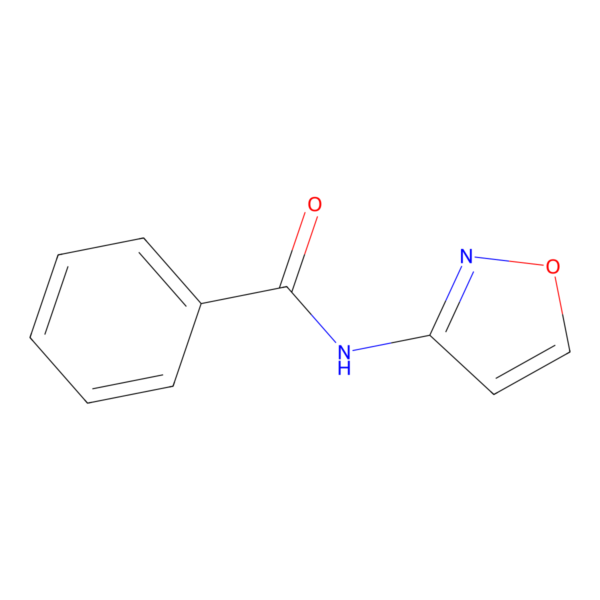 N-(1,2-oxazol-3-yl)benzamide molecular structure, CAS 13242-40-5
