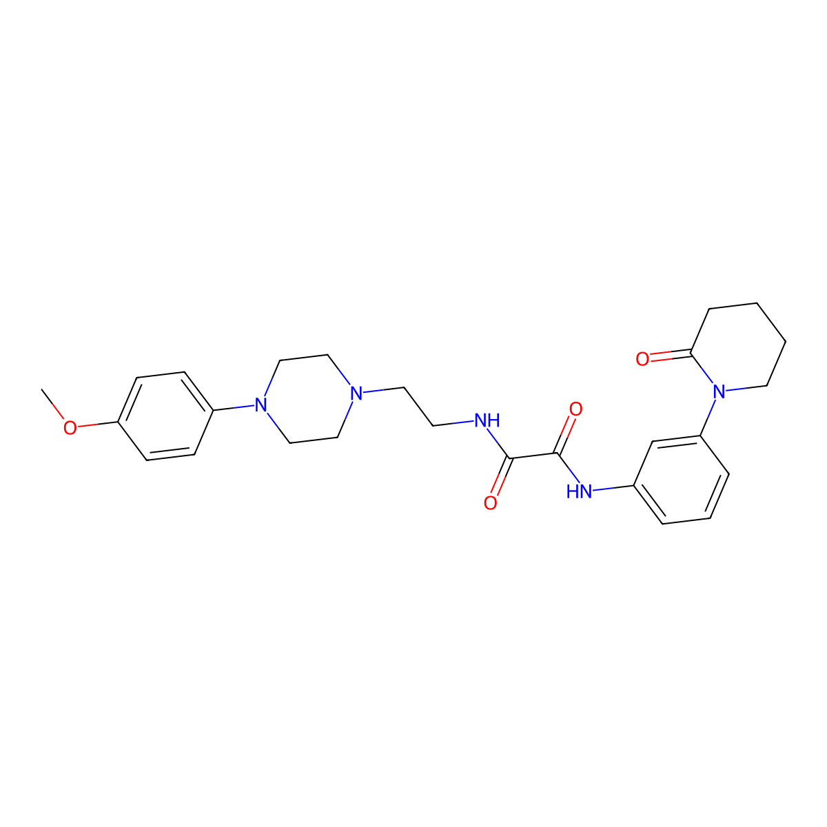 N1-(2-(4-(4-methoxyphenyl)piperazin-1-yl)ethyl)-N2-(3-(2-oxopiperidin-1-yl)phenyl)oxalamide molecular structure, CAS 1324211-81-5