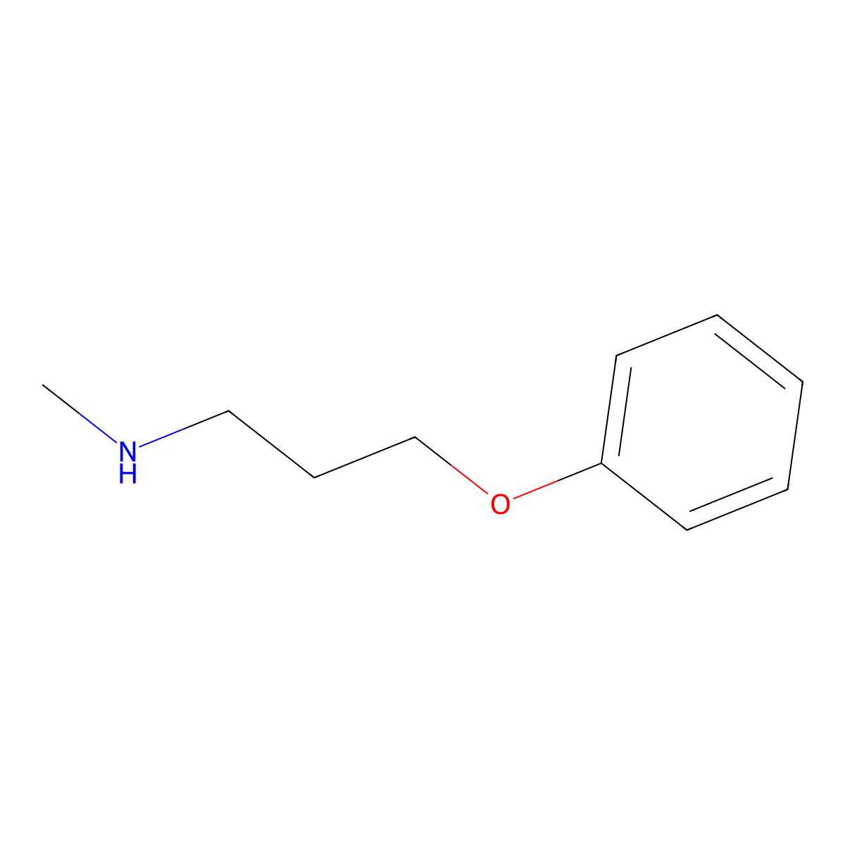 Methyl(3-phenoxypropyl)amine molecular structure, CAS 132424-10-3