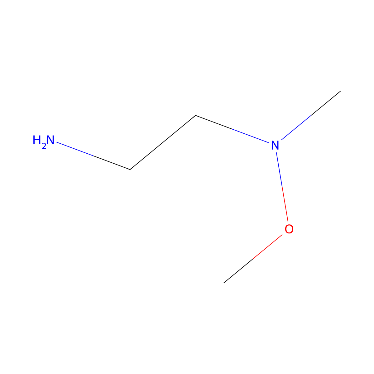 (2-Aminoethyl)(methoxy)methylamine molecular structure, CAS 132425-29-7