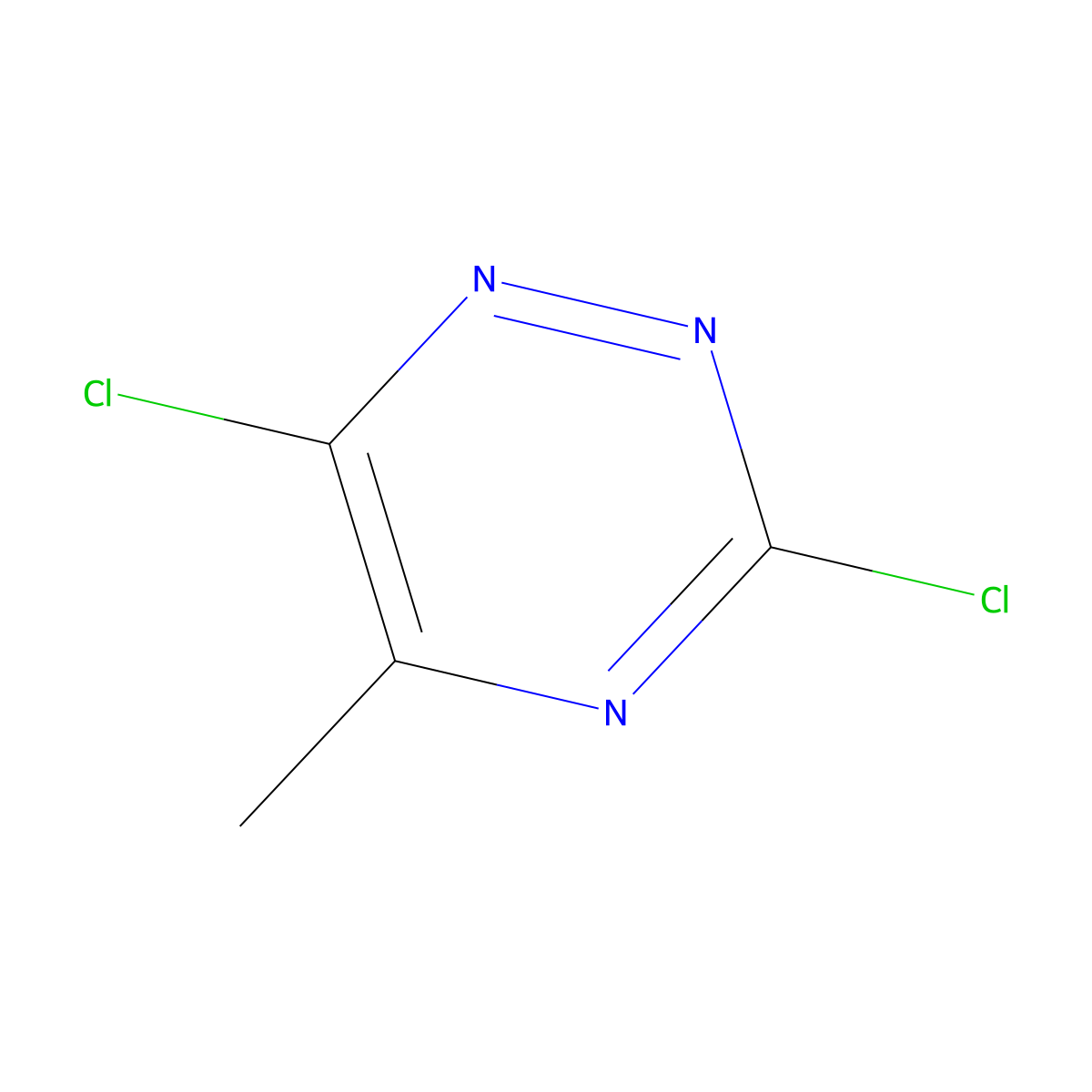 3,6-Dichloro-5-methyl-1,2,4-triazine molecular structure, CAS 132434-82-3