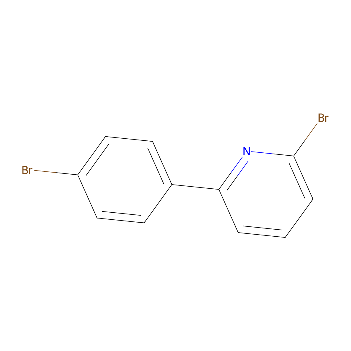 2-Bromo-6-(4-bromophenyl)pyridine molecular structure, CAS 1324356-21-9