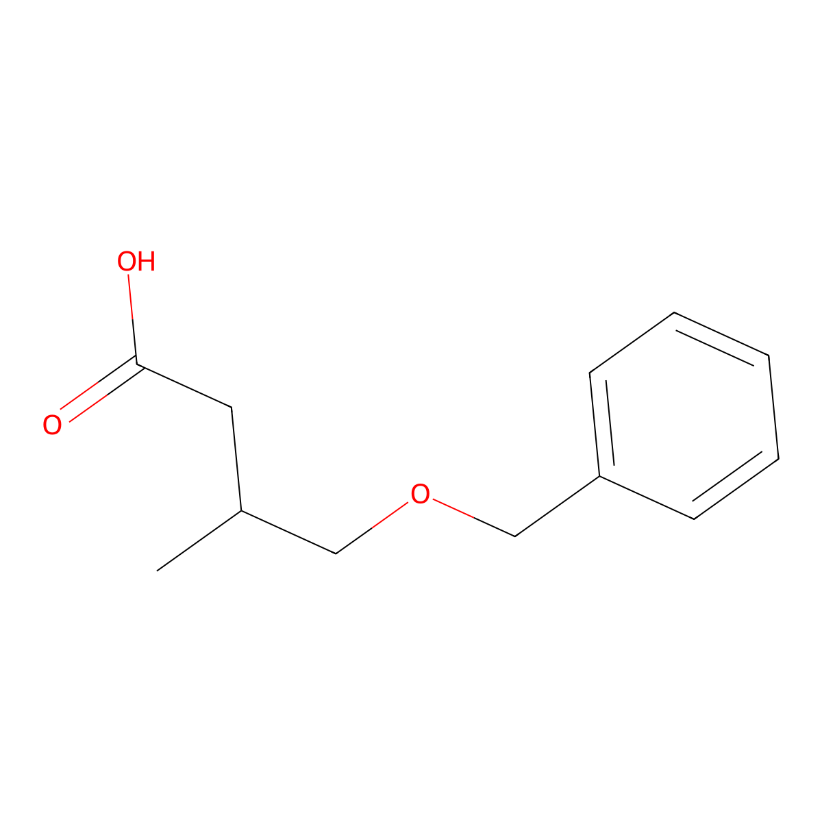 4-(Benzyloxy)-3-methylbutanoic acid molecular structure, CAS 132437-90-2