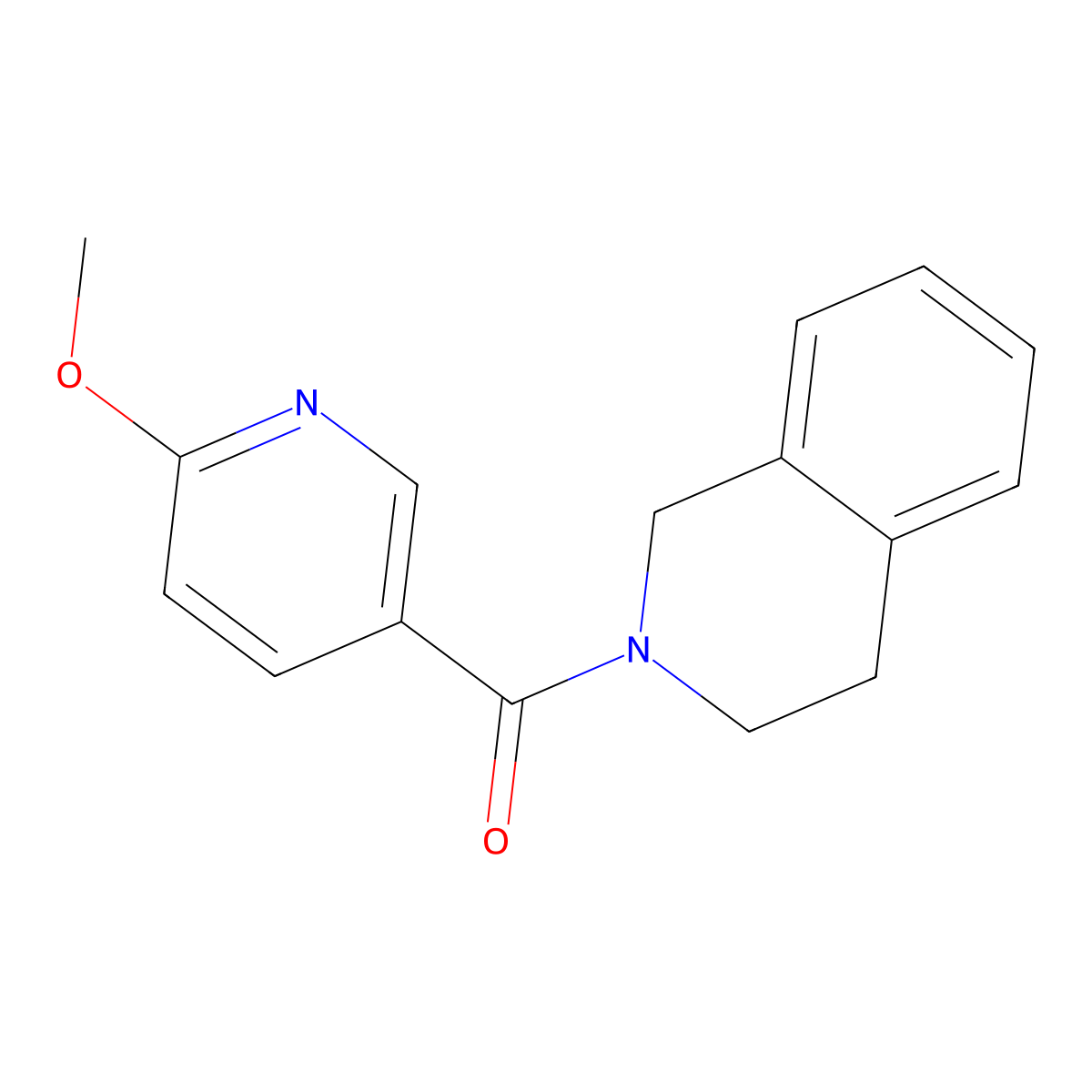 2-(6-Methoxypyridine-3-carbonyl)-1,2,3,4-tetrahydroisoquinoline molecular structure, CAS 1324416-68-3