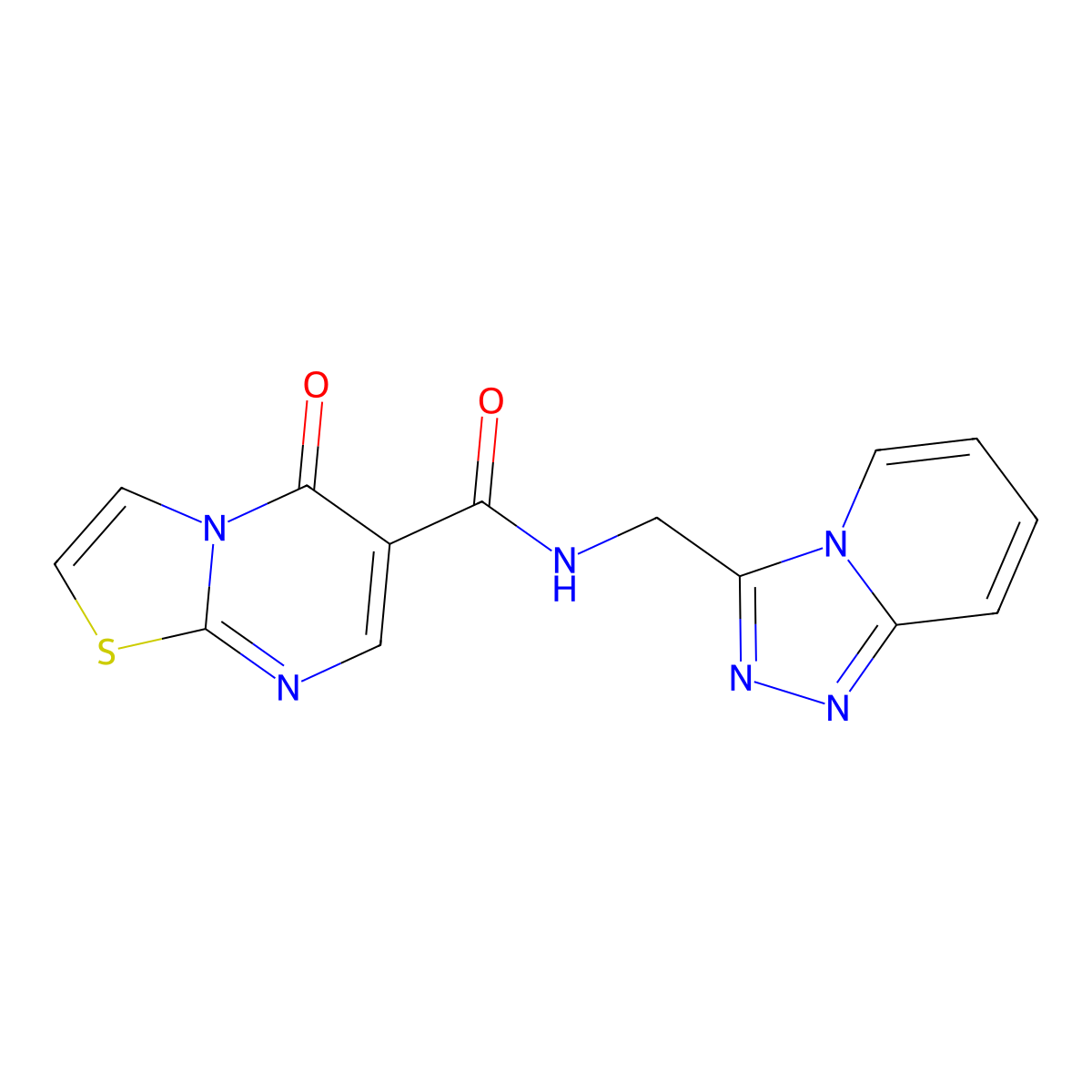 5-oxo-N-([1,2,4]triazolo[4,3-a]pyridin-3-ylmethyl)-5H-[1,3]thiazolo[3,2-a]pyrimidine-6-carboxamide molecular structure, CAS 1324476-03-0