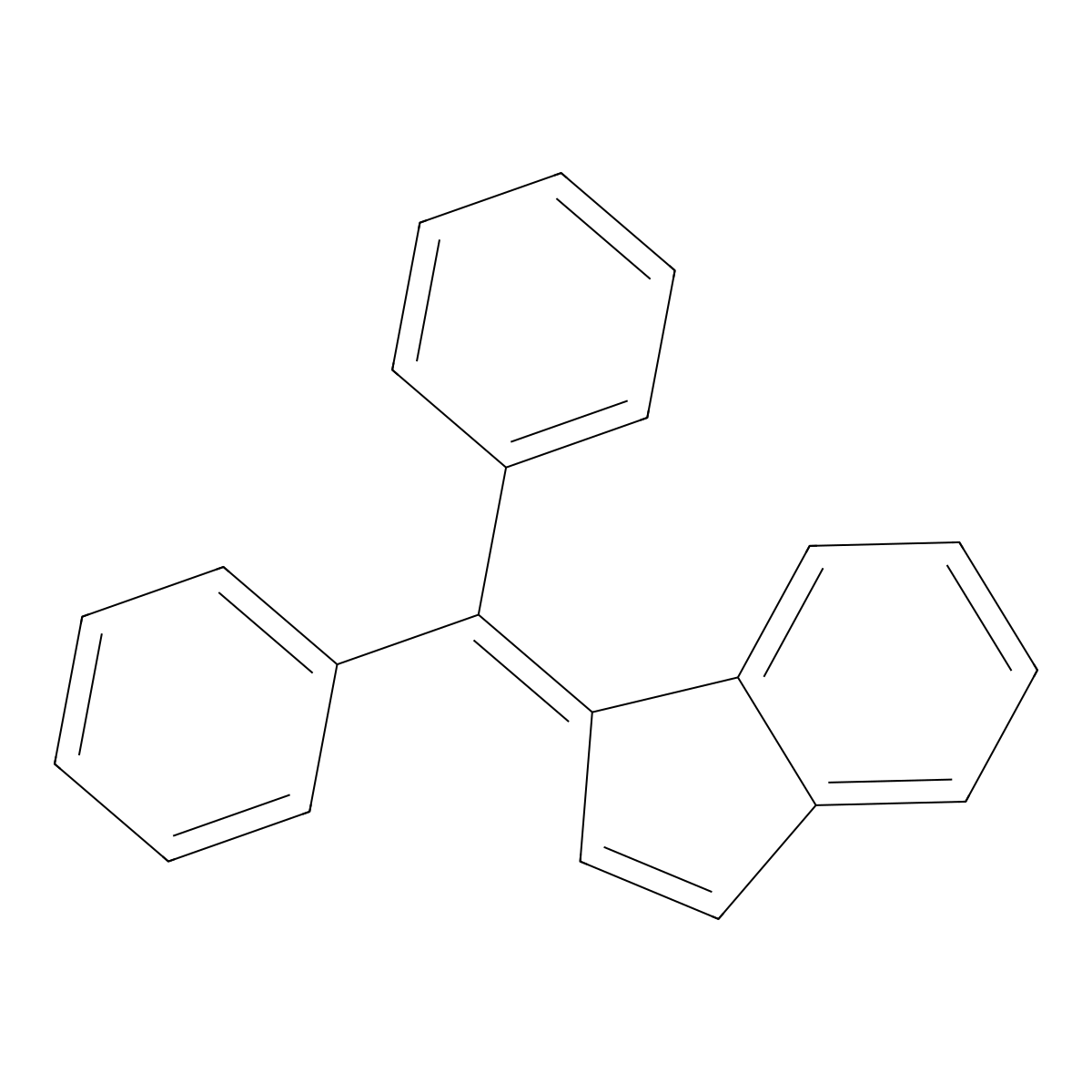 1-(Diphenylmethylene)indene molecular structure, CAS 13245-90-4