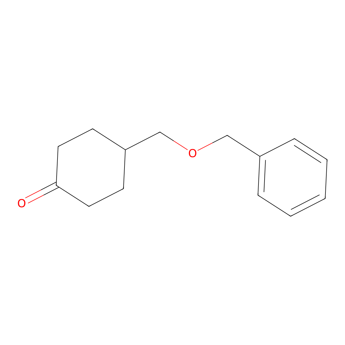 Cyclohexanone, 4-[(phenylmethoxy)methyl]- molecular structure, CAS 132452-43-8