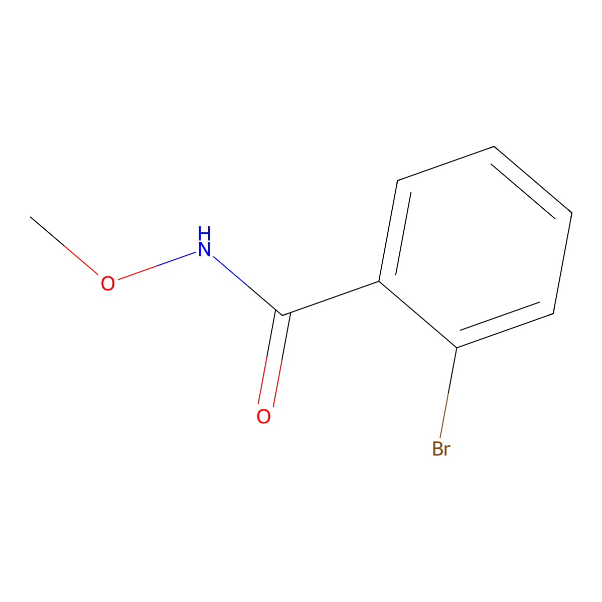 2-bromo-N-methoxybenzamide molecular structure, CAS 1324535-86-5