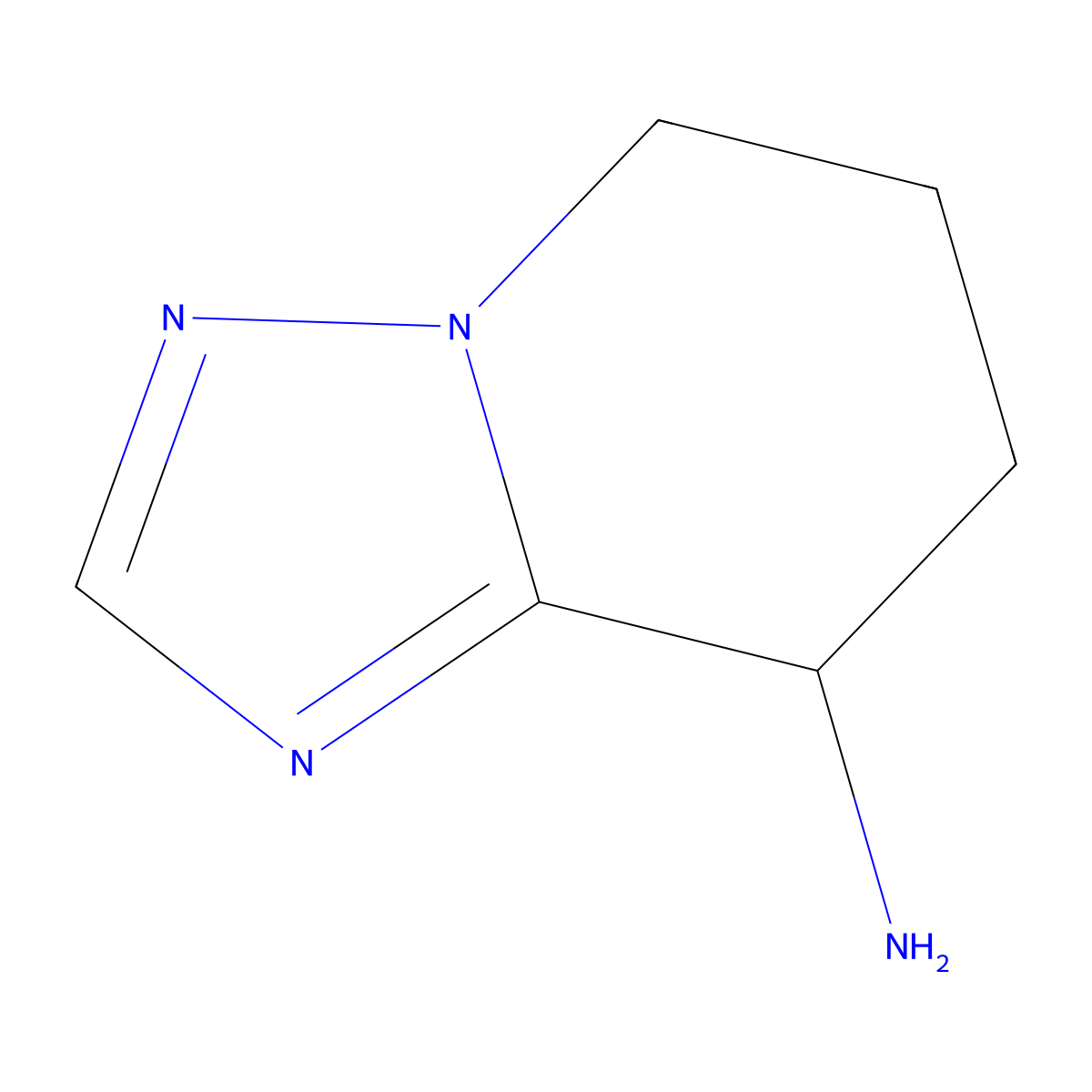 5,6,7,8-Tetrahydro-[1,2,4]triazolo[1,5-A]pyridin-8-amine molecular structure, CAS 132454-36-5
