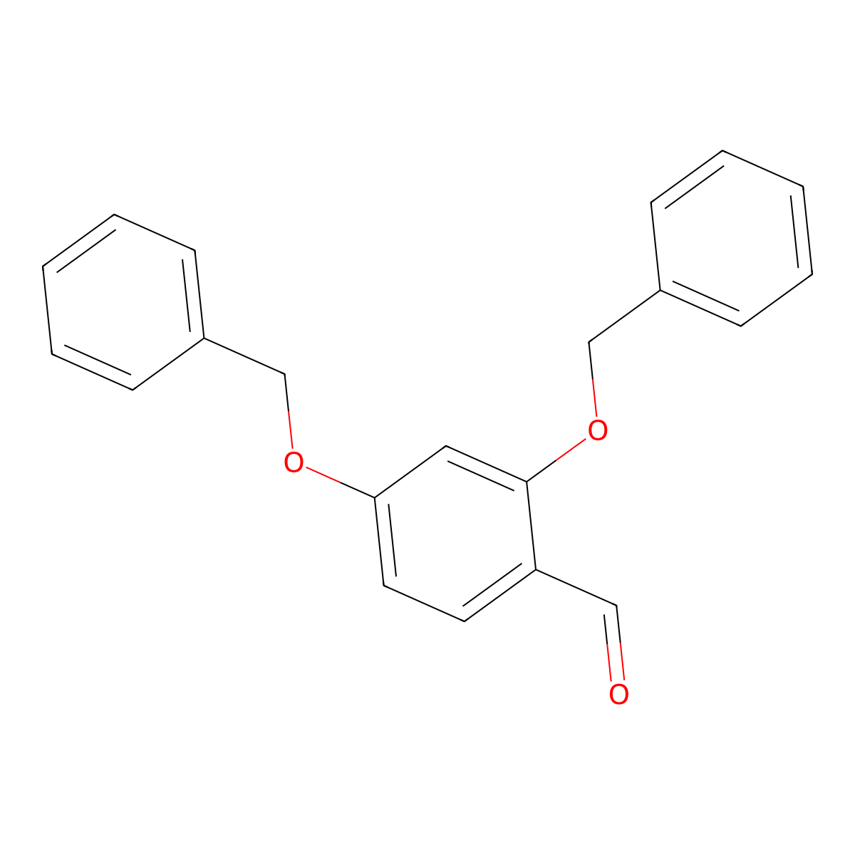 2,4-Bis(benzyloxy)benzaldehyde molecular structure, CAS 13246-46-3