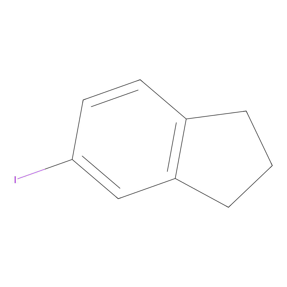 5-iodo-2,3-dihydro-1H-indene molecular structure, CAS 132464-83-6