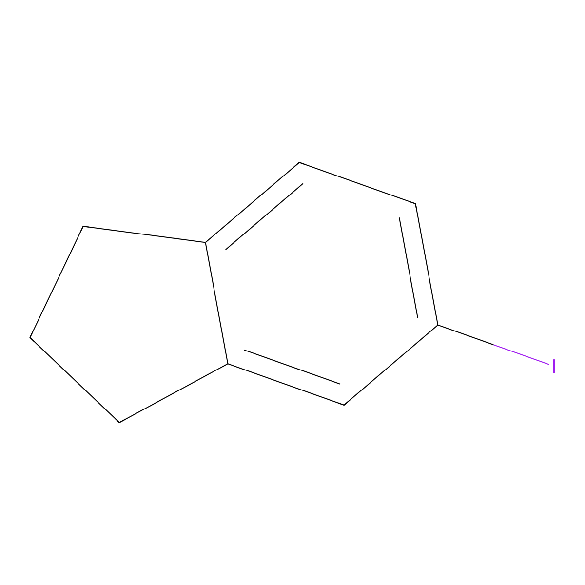 5-iodo-2,3-dihydro-1H-indene molecular structure, CAS 132464-83-6