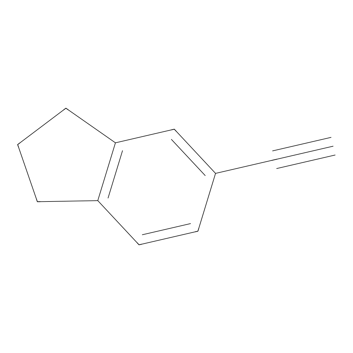 5-ethynyl-2,3-dihydro-1H-indene molecular structure, CAS 132464-86-9