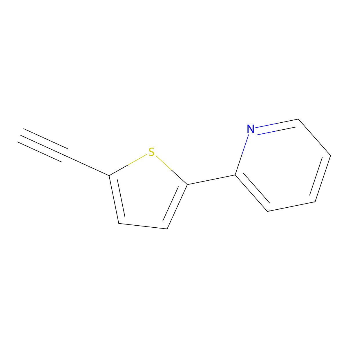 2-(5-Ethynylthien-2-yl)pyridine molecular structure, CAS 132464-90-5