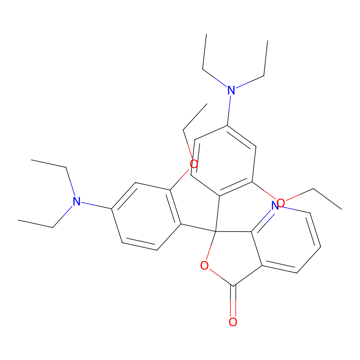 3,3-Bis(4-diethylamino-2-ethoxyphenyl)-4-azaphthalide molecular structure, CAS 132467-74-4