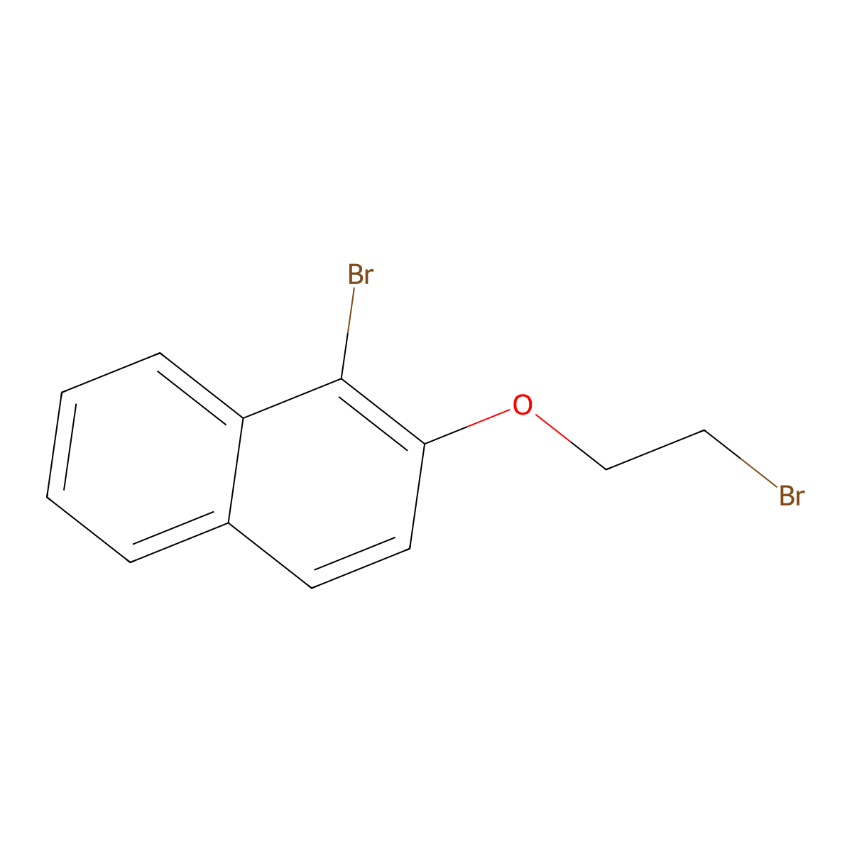 2-Bromoethyl 1-bromo-2-naphthyl ether molecular structure, CAS 13247-66-0