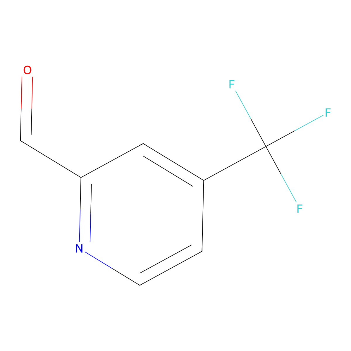 4-(Trifluoromethyl)pyridine-2-carbaldehyde molecular structure, CAS 132470-83-8