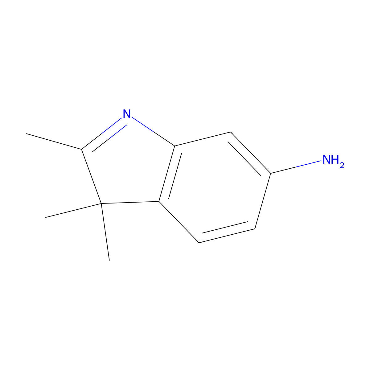 2,3,3-Trimethyl-3H-indol-6-amine molecular structure, CAS 132474-63-6