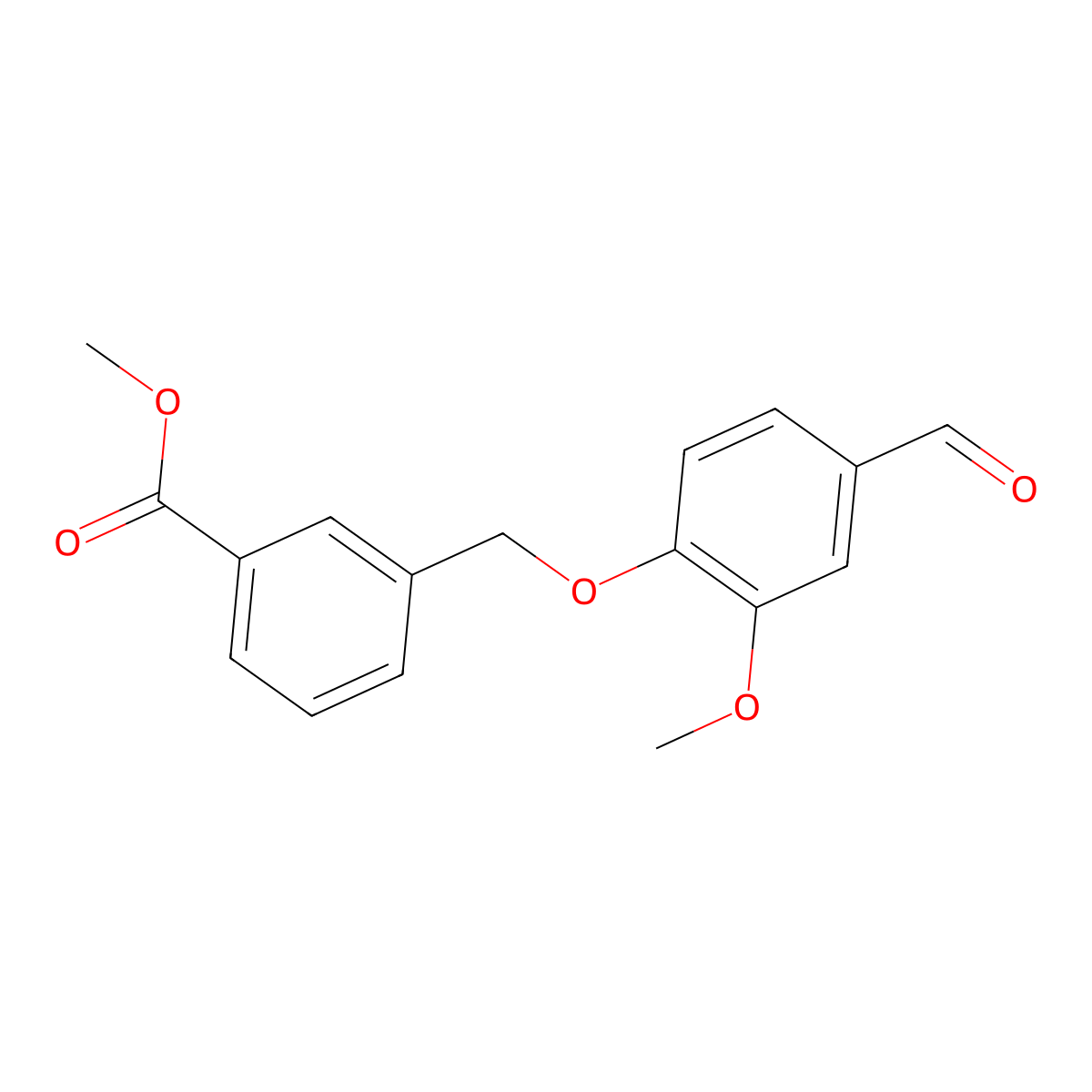 Methyl 3-[(4-formyl-2-methoxyphenoxy)methyl]benzoate molecular structure, CAS 1324766-22-4