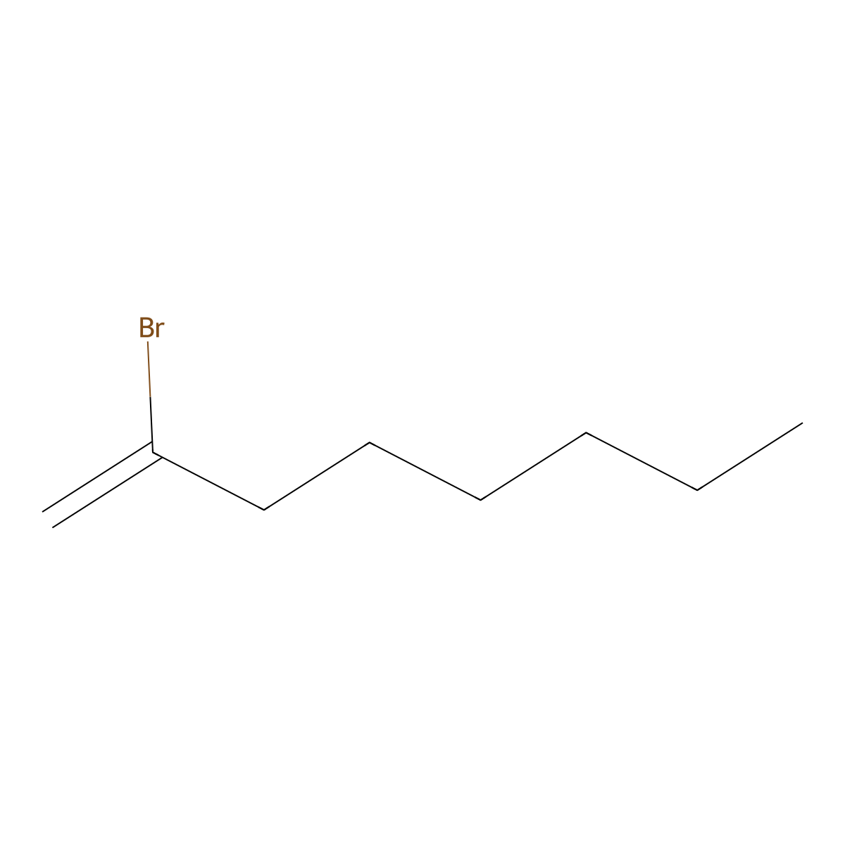 2-Bromo-1-octene molecular structure, CAS 13249-60-0