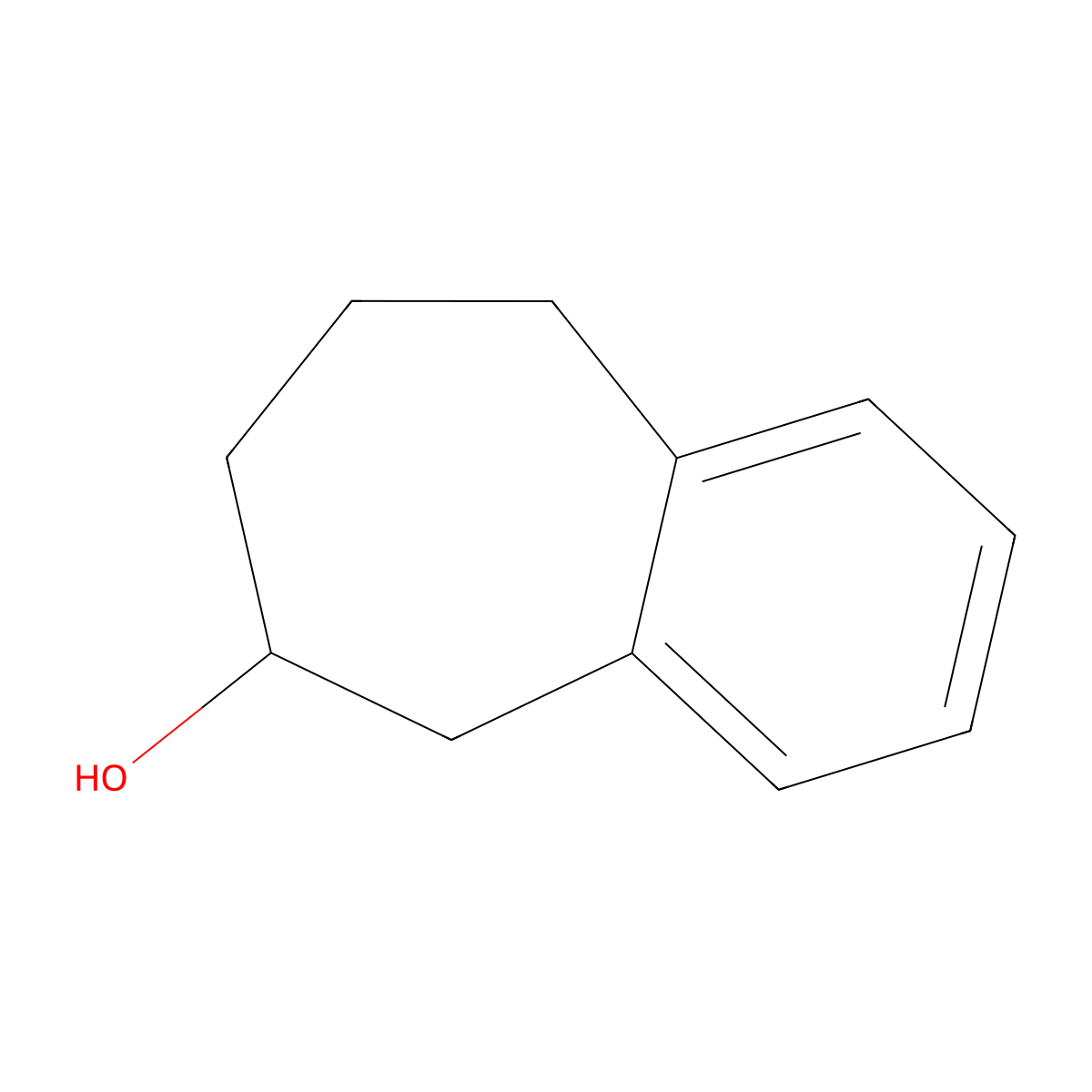 6,7,8,9-Tetrahydro-5H-benzocyclohepten-6-OL molecular structure, CAS 13249-77-9