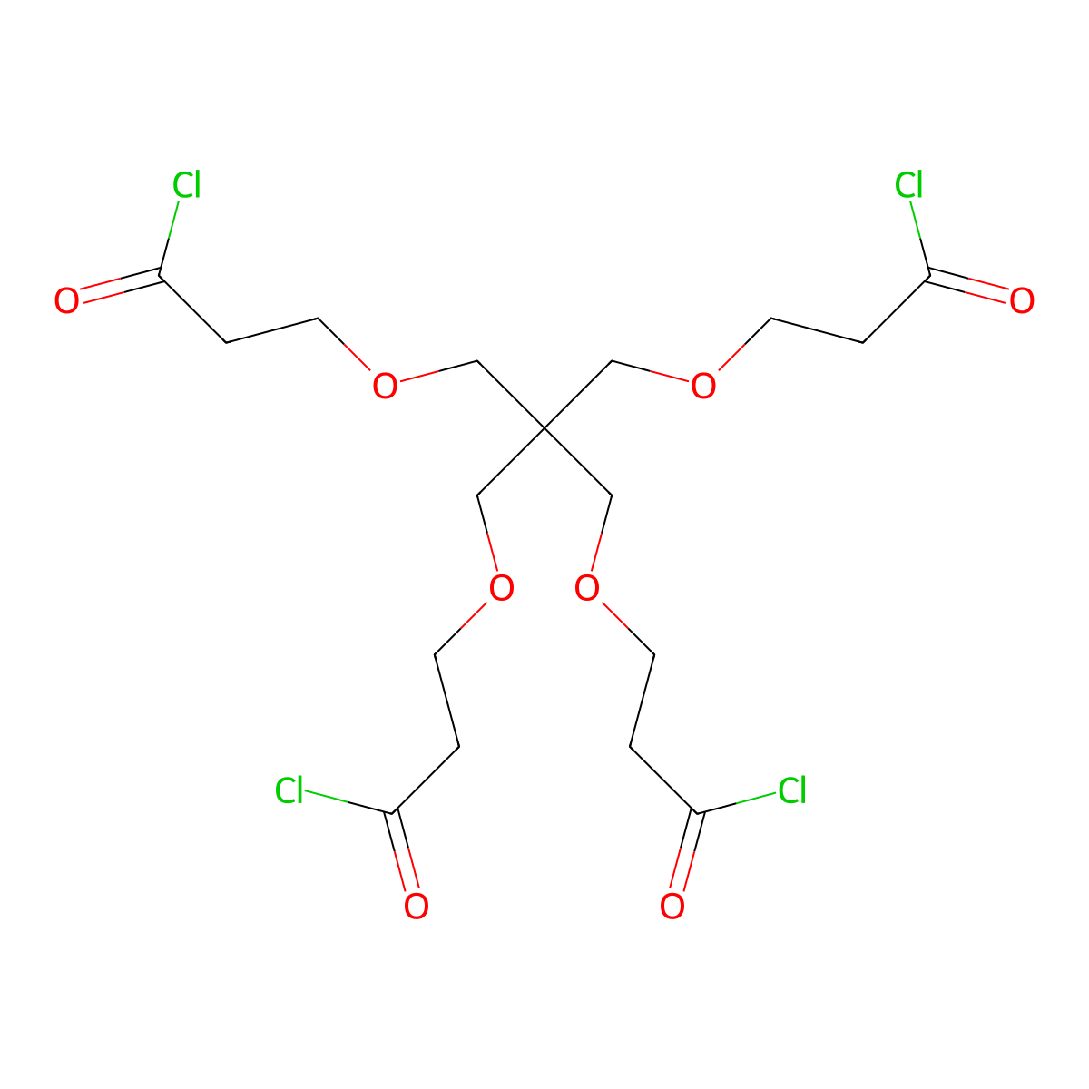 Tetraacid chloride molecular structure, CAS 132491-88-4