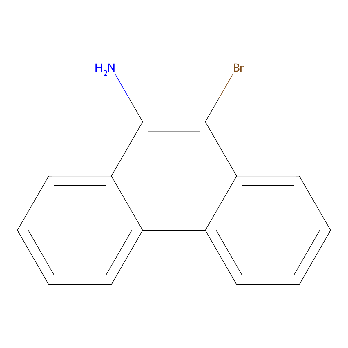 9-Amino-10-bromophenanthrene molecular structure, CAS 132493-79-9